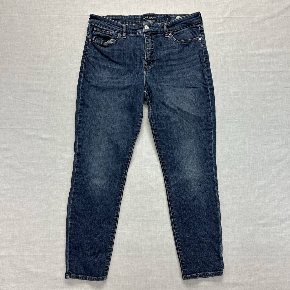 Lucky Brand Ava Mid-Rise Skinny Ankle Jeans Women’s Size 12/31 Blue Casual Denim